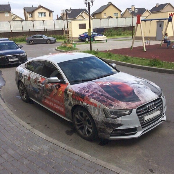 Встретил Audi A6 Stalinwagen Audi, Аэрография