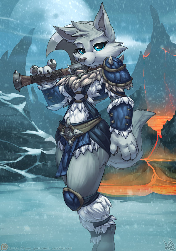 Frost Wolf Atryl, , , World of Warcraft, Frost wolf, Furry Feline, 