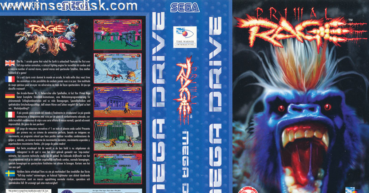 Обложки sega. Обложки игр Sega Mega Drive. Примал рейдж сега. Игры сега Genesis. Primal Rage обложка.