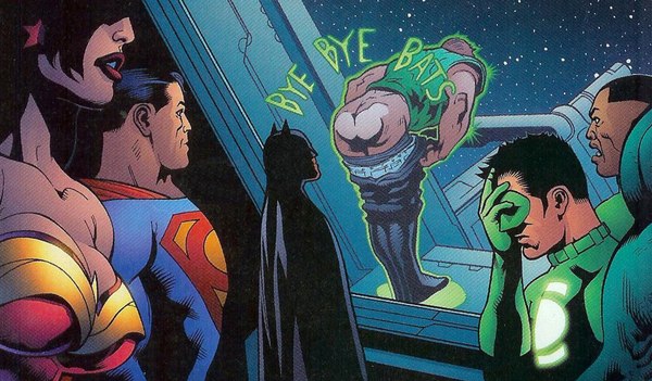 Зелёный Фонарь и Бэтмен состоят не в самых лучших отношениях...