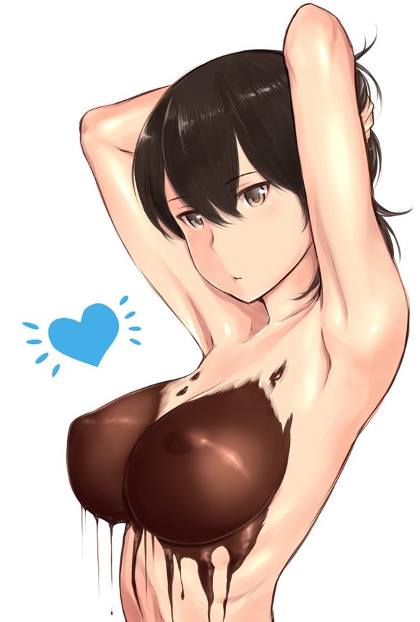 Kaga - NSFW, Wa (genryusui), Kantai Collection, Kaga, Аниме, Anime Art, Wa genryusui