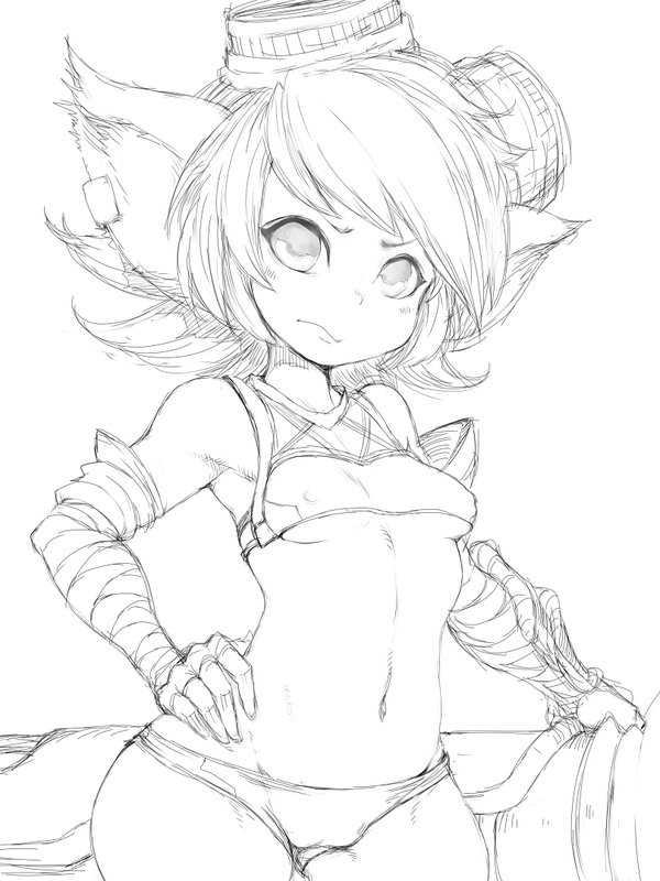  , Anime Art, League of Legends, Fumio (rsqkr), Tristana, , Monster Girl, 