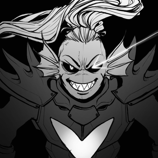 * The heroine appears.