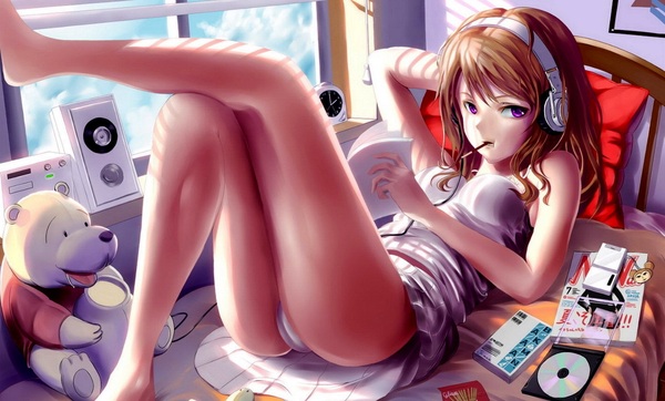 Anime art. - NSFW, Booty, Anime art, Anime, Anime girls, Anime original
