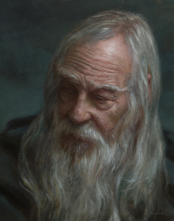 Gandalf in Moria Donato Giancola, Gandalf in Moria, ,  , ,  , Oil on Panel