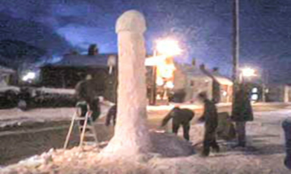 In Altai, a giant snow penis killed lovers - NSFW, Penis, Altai, Sadness, Altai Republic
