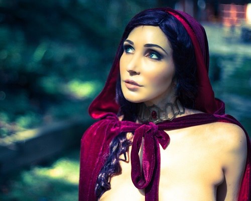 Cosplay Melisandre from Game of Thrones - NSFW, Game of Thrones, Cosplay, Beautiful girl, Boobs, PHOTOSESSION, Strawberry, Longpost