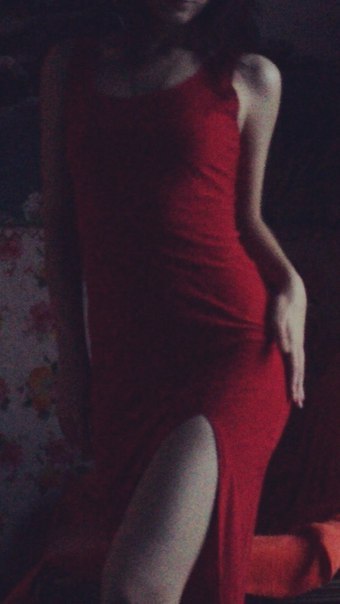 Red dress) - NSFW, Girls, Legs, The dress, Figure, Incision, beauty