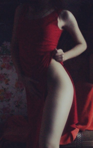 Red dress) - NSFW, Girls, Legs, The dress, Figure, Incision, beauty