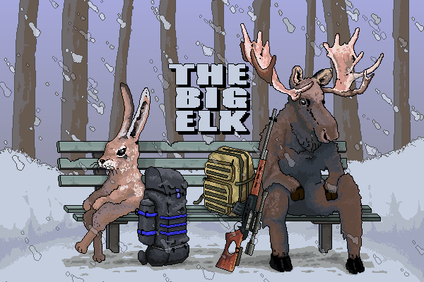 The Big Elk -  top-down shooter. , , Steam