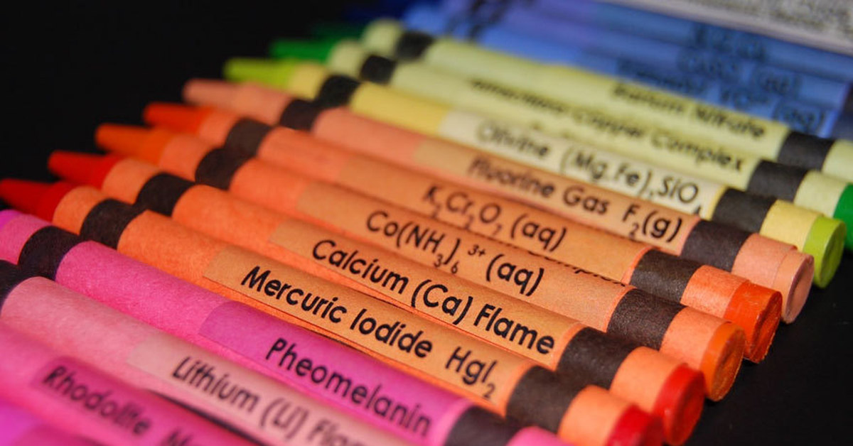 Химическое вещество мелков цветных