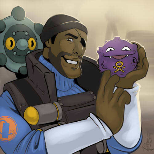 Demoman with Buben and Fublin