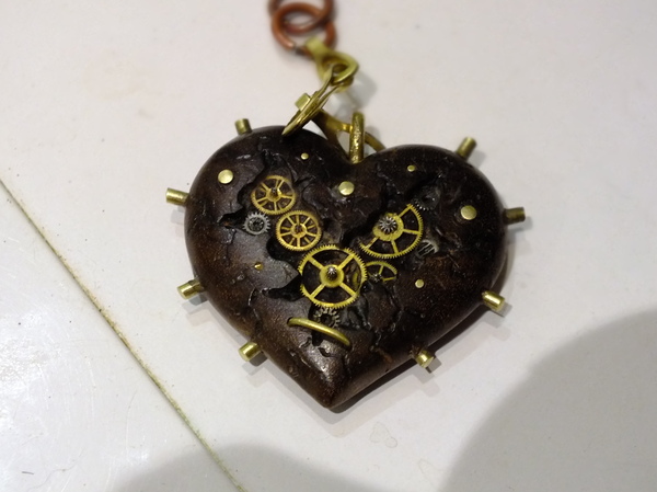 Steampunk heart "Mechanical heart" , , ,  , 