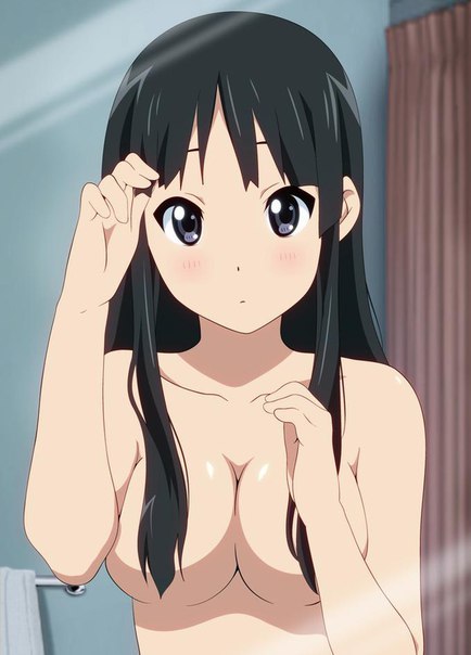 Мио Акияма - NSFW, k-On, Akiyama Mio, Аниме, Арт, Anime Art, Этти