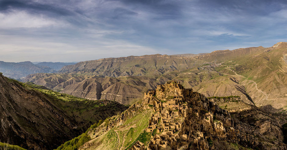 Село Дагестан горы Гамстуль