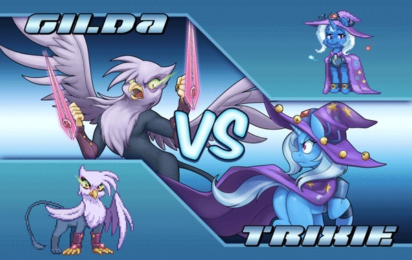 Mega Trixie X VS Shadow Gilda