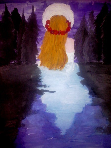 После долгого перерыва взяла в руки гуашь..