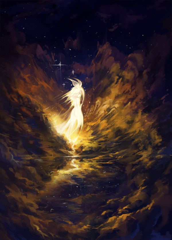 Goddess of the Stars Yilx, , Anime Art, 