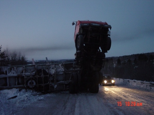 ДТП на подъеме.