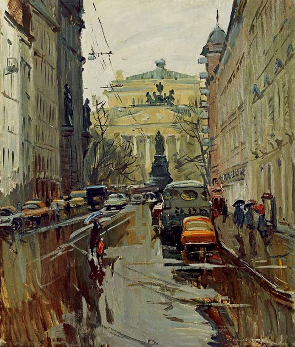 Arseny Semionov  Malaya Sadovaya Street in the Leningrad. 1979 -, ,  