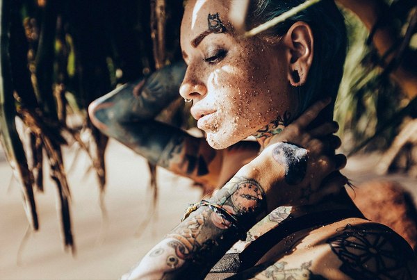 Bantik Boy - Bantik Boy, NSFW, Girl with tattoo, Tattoo, Models, The sun, Beach, Longpost