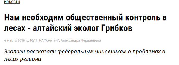 Спасем грибки! Новости, Заголовки СМИ