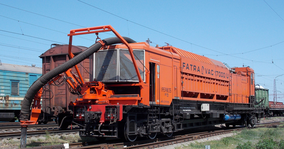 Железнодорожная техника. Вакуумная уборочная машина Railvac Fatra. Фатра Путевая машина. Путейская ж.д. техника. Вакуумная уборочная машина Railvac Fatra схема.