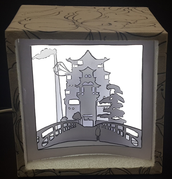   4 .   . , Papercraft, Lightbox, Paper lightbox,  , , 