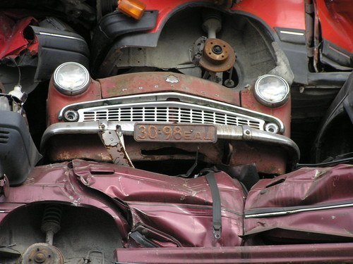 Москвич-407 на свалке в Эстонии