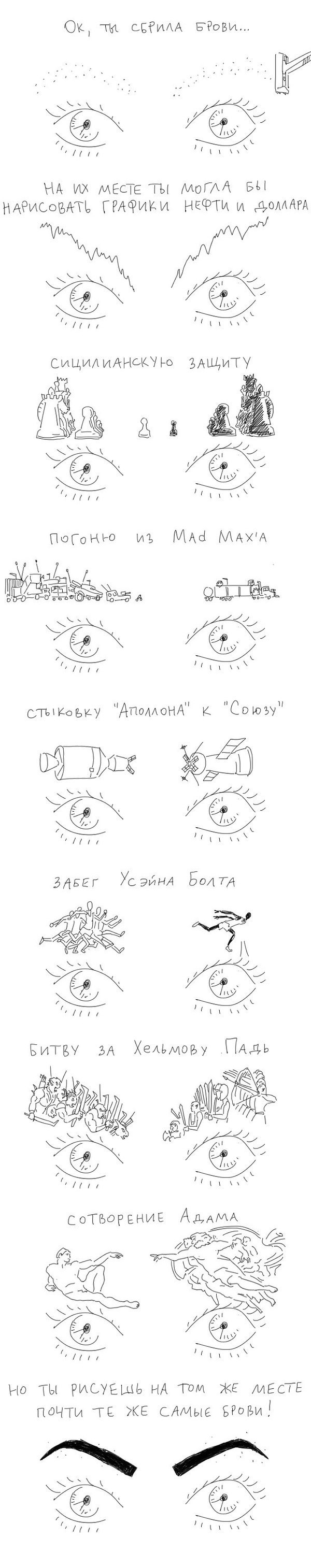 Брови. | Пикабу