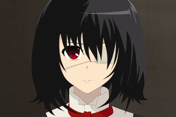 Art on Misaki from the anime Another. - My, Anime, Misaki mei, Another, Other, Art, My