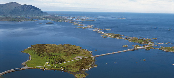 Атлантическая дорога (The Atlantic Ocean Road), Норвегия Атлантический мост, Мост, Норвегия, Трасса, Длиннопост