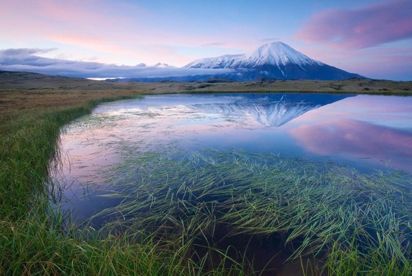 Вулкан Острый Толбачик, природный парк Ключевский. Камчатка, Россия
