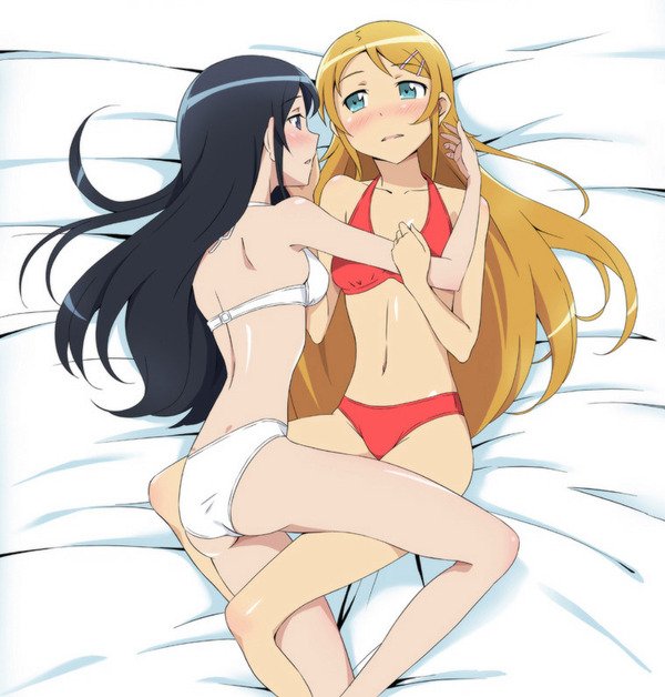 Аясэ и Кирино. - NSFW, Аниме, Anime Art, Oreimo, Ayase Aragaki, Kirino Kousaka, Девушки, Ore no Imouto ga Konnani Kawaii Wake ga Nai