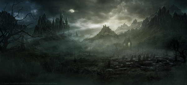 Кладбище в ночи