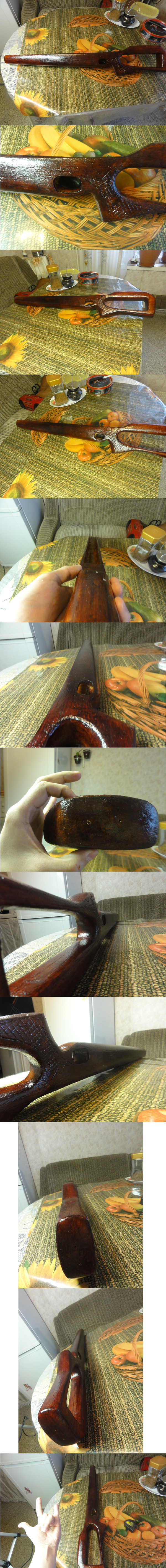 ОБЗОР - Доделал ложе из спичек (Приклад из спичек)