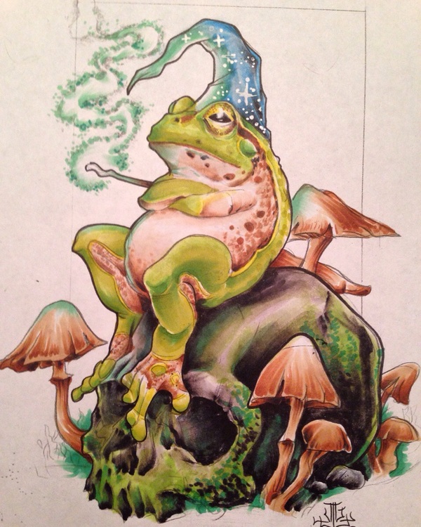 Badass Wizard Frog , , Stoner