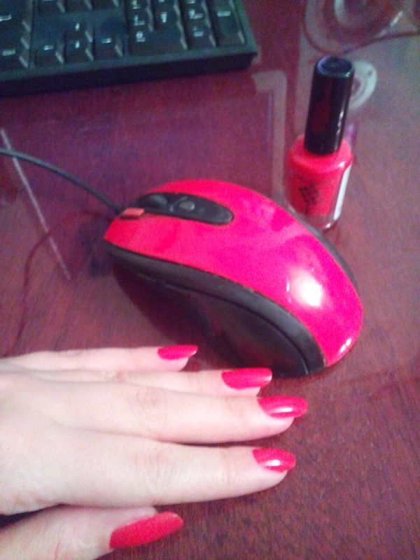 And then Ostap was carried away... - My, Lacquer mouse, Nails