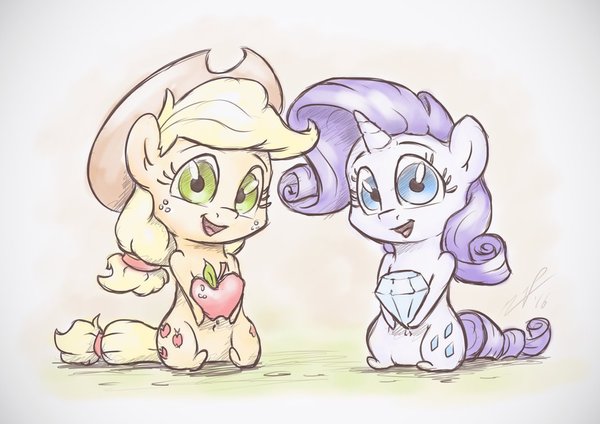 Gifts of Marks My Little Pony, Applejack, Rarity, Assasinmonkey