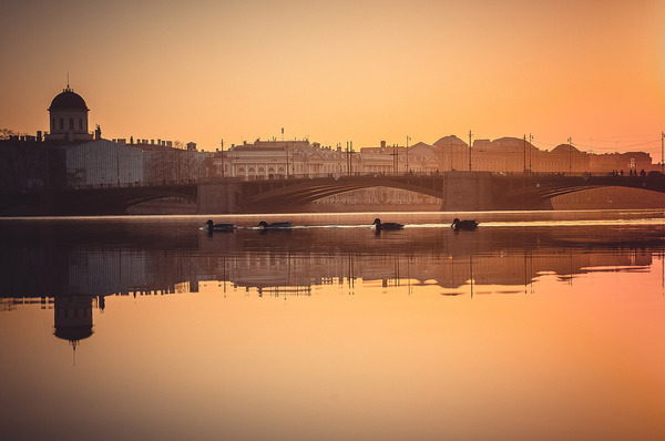 Sunset in St. Petersburg - My, Saint Petersburg, Evening, Sunset, Spring