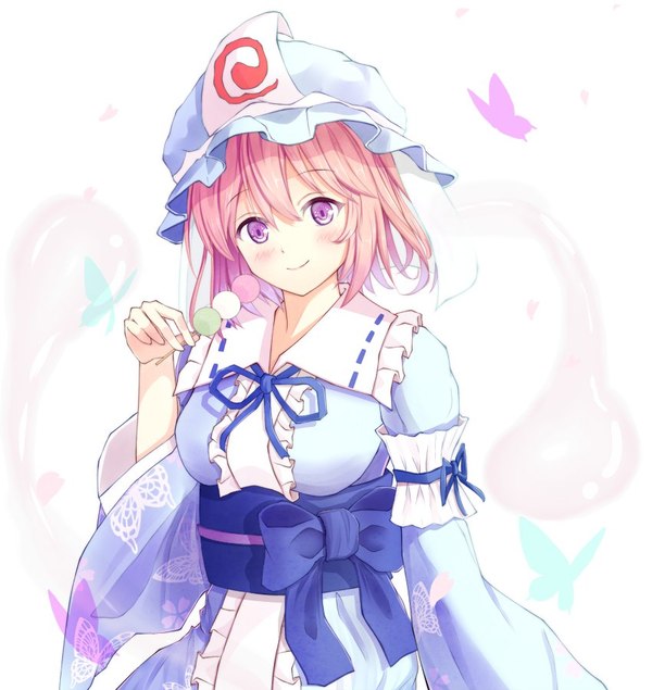 Touhou art , Anime Art, Touhou,  , Saigyouji Yuyuko