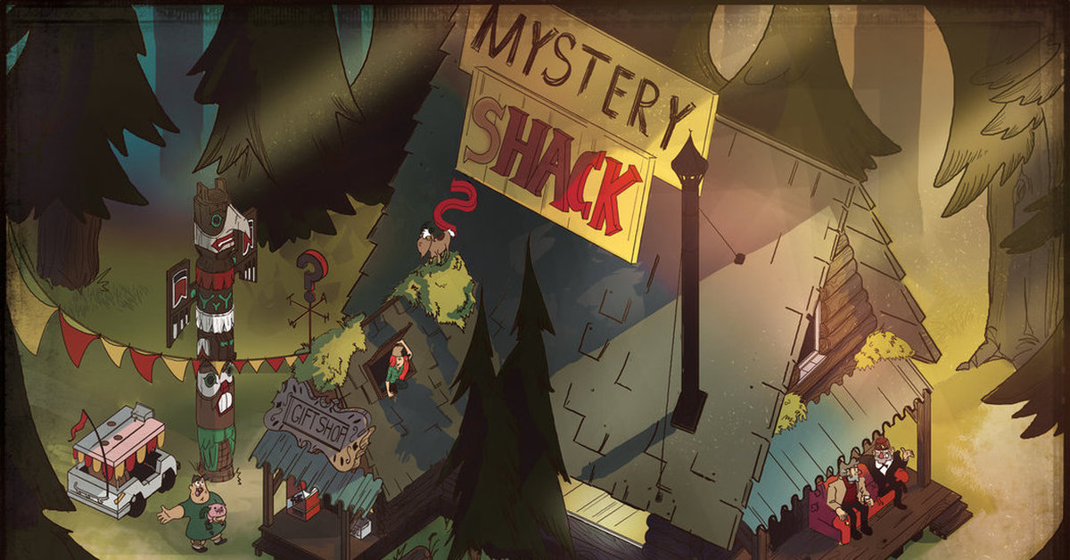 Орегон гравити фолз. Гравити Фолз Mystery Shack. Город Кламат Фолс Хижина чудес. Город Хижина Гравити Фолз. Штат Орегон Хижина чудес.