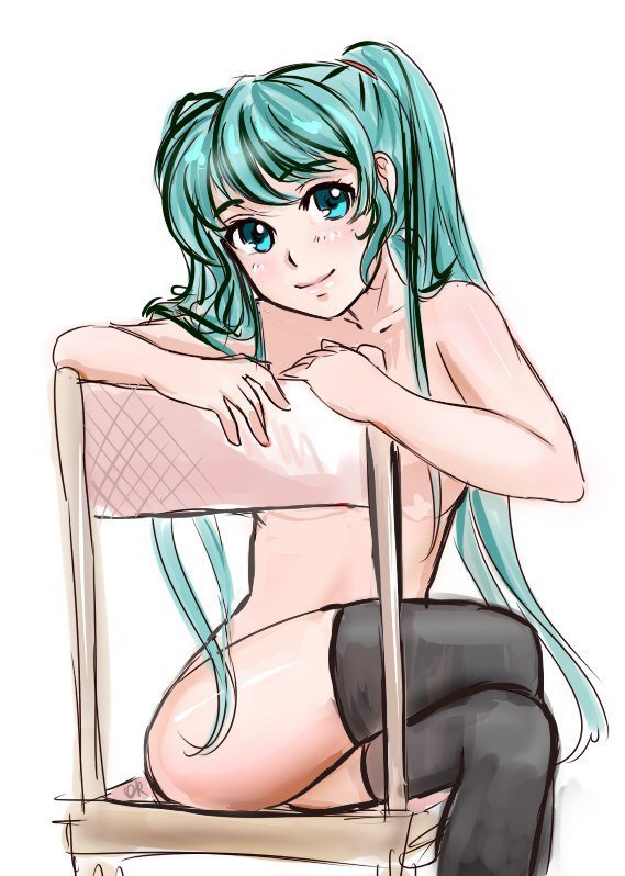 Hatsune Miku - NSFW, Endless summer, Anime, Not anime, Art, Hatsune Miku