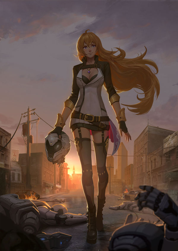 RWBY Yang Xiao Long, RWBY, Anime Art, ,  , Puz Lee