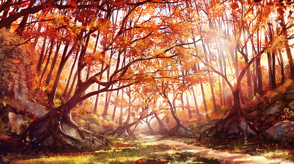 Autumn forest Renaud Perochon, Autumn Forest, ,  , , 