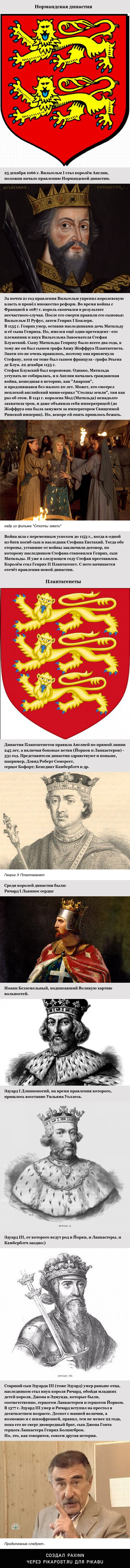 Королевские династии Англии. Часть 2