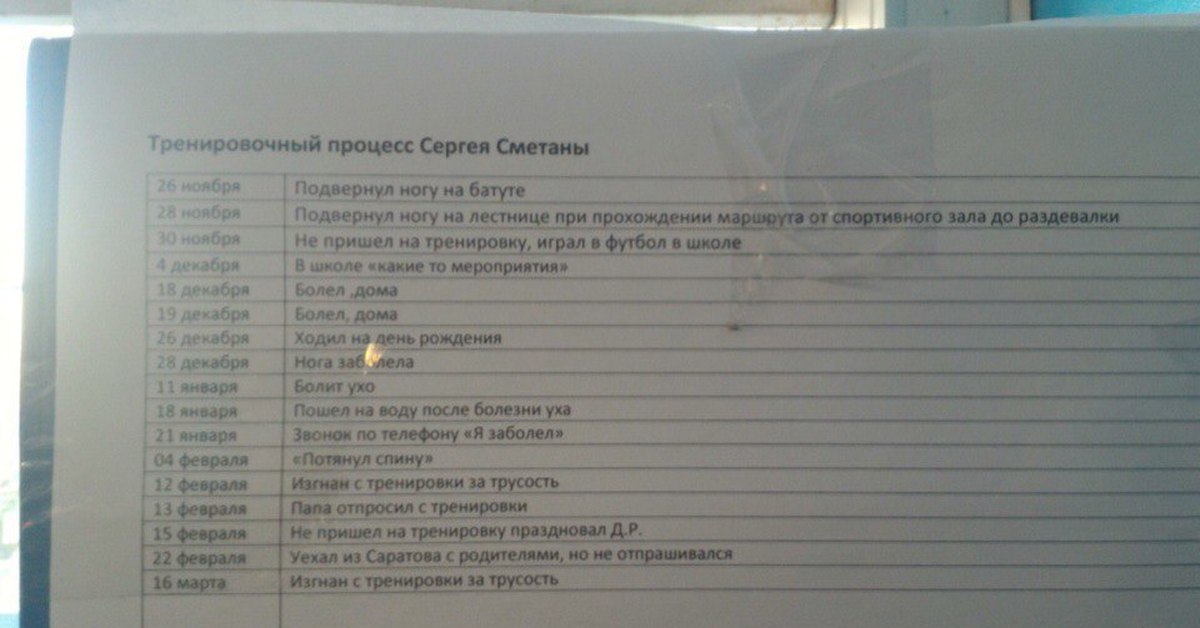 На тренировку пришли 18 человек среди них