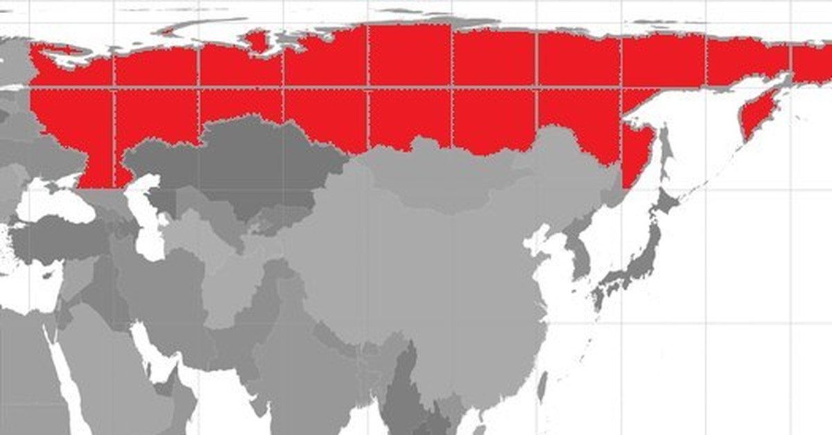 Карта мира без проекции меркатора