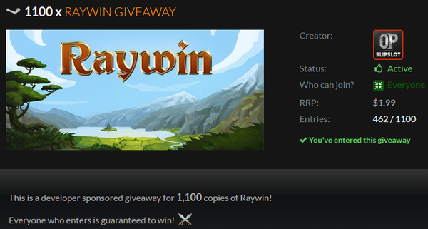  Raywin , Steam, Raywin