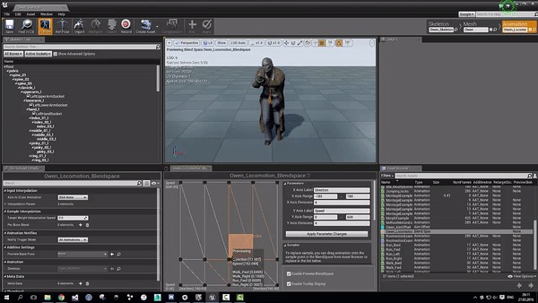 Unreal Engine 4.  3D / VR  3.  . Blend space, Aim Offset, Animation BP. Ue4, Unreal Engine 4, , , , , , 